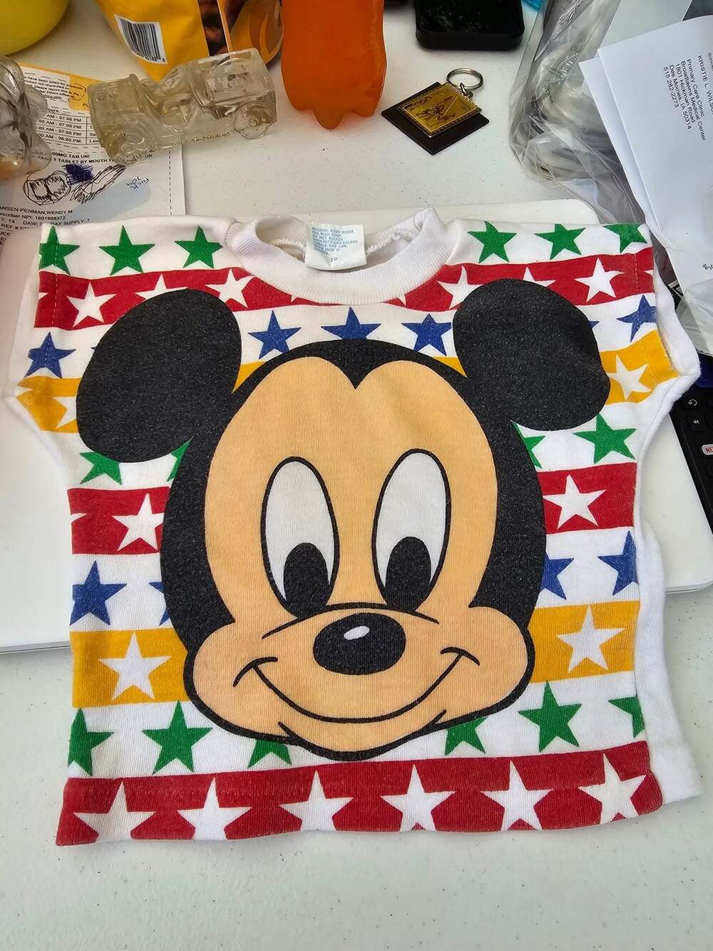 Vintage 1984 Disney Babies Mickey Mouse Stars Tee